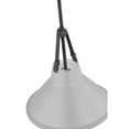 thumbnail image 5 of Nuvo Lighting Zelda 1 Light Pendant Medium Base 60 Watt Black Finish Gray Metal Shade Faux Leather Straps, 5 of 6