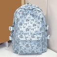 thumbnail image 3 of Floral School Backpack, Aesthetic Bag with Multi-pocket, Durable School Bookbag for College Travel, Style 7, 3 of 9