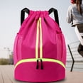 thumbnail image 4 of Bolsa de fitness con cordón Waterpeoof Gym Sackpack para deportes al aire libre (Rose Red) Tmvgtek Para Estrenar, 4 of 8