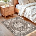 thumbnail image 5 of Beige 3x4 Vintage Low Pile Indoor Area Rug for Entryway, Kitchen, Hallway, Bedroom, Bathroom, 5 of 9