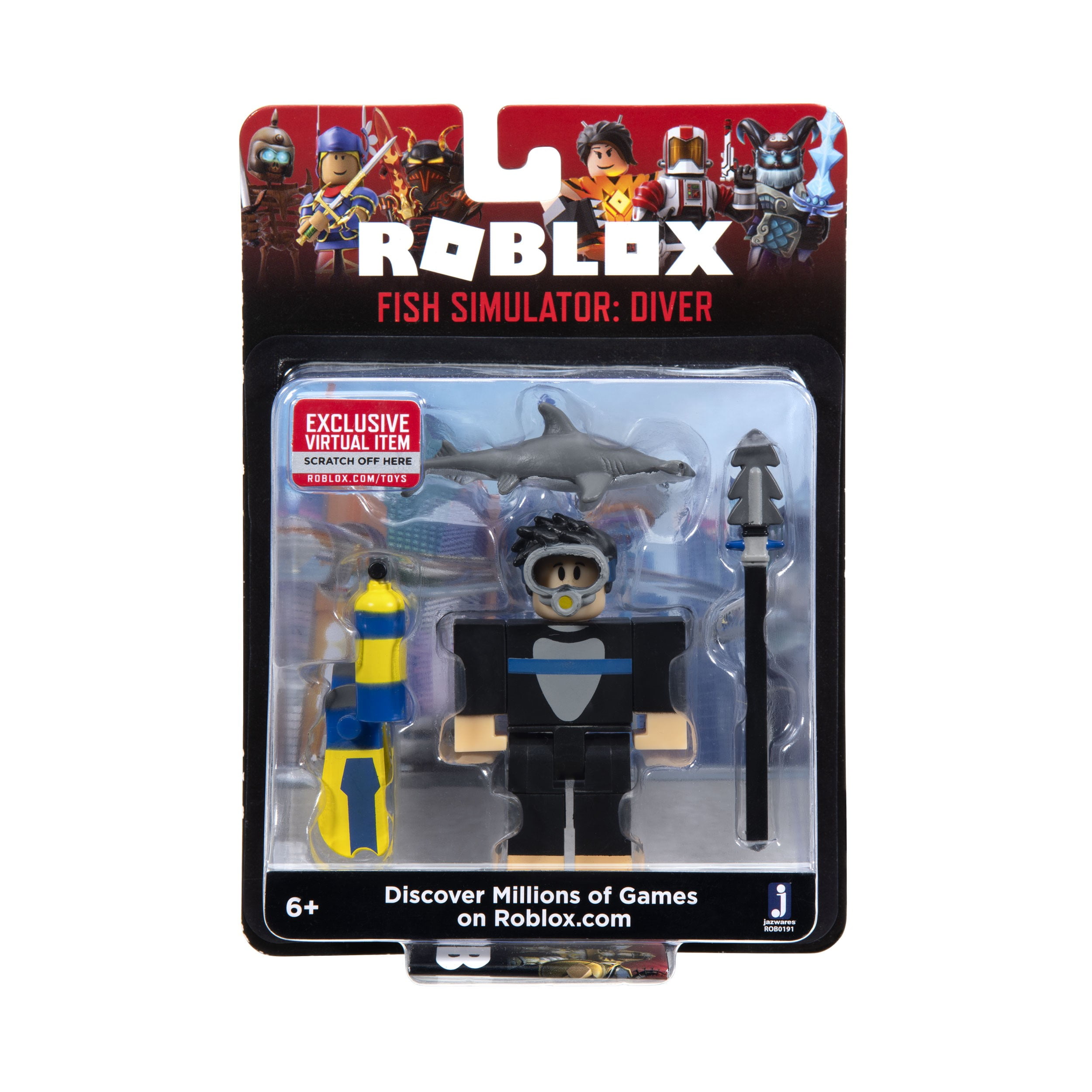 Roblox Action Collection - Night of the Werewolf Six Figure Pack [Includes  Exclusive Virtual Item]