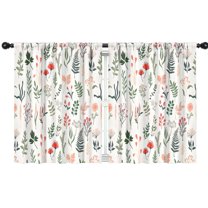 Blackout Kids Curtains,Pioneer Flower Floral Print Pattern Childrens Insulated Curtains Set Of 2,Bedroom Essentials,Toddler Room Decor 42"x54"