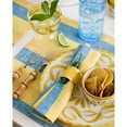 thumbnail image 3 of Solino Home Linen Cloth Napkins Set of 4 - 100% Pure Linen Bright Summer Stripe Dinner Napkins 20 x 20 Inch for Spring, Easter - Cabana Stripe, Handcrafted and Machine Washable, 3 of 5