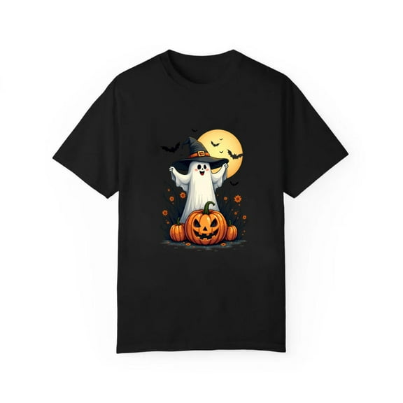 Halloween Joyful Carved T Shirt Classic Design Graphic Tees Vintage Comfort Tops Soft Cotton Black S-5XL