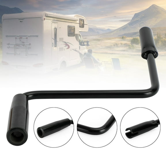 TOPTENG Pop Up Camper Crank Handle Black for Coleman/Fleetwood Pop Up Camper Canopy Rocker, Pop Up Camper Crank Handle Caravan RV Camping Canopy Rocker