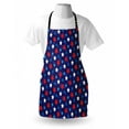 thumbnail image 3 of Navy Blue Apron American Flag Inspired Patriotic Design with the Stars Image, Unisex Kitchen Bib Apron with Adjustable Neck for Cooking Baking Gardening, Red White Blue and Dark Blue, by Ambesonne, 3 of 3