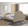 thumbnail image 4 of Meridian Furniture Brody Full Velvet Upholstered Bed in Beige, 4 of 7