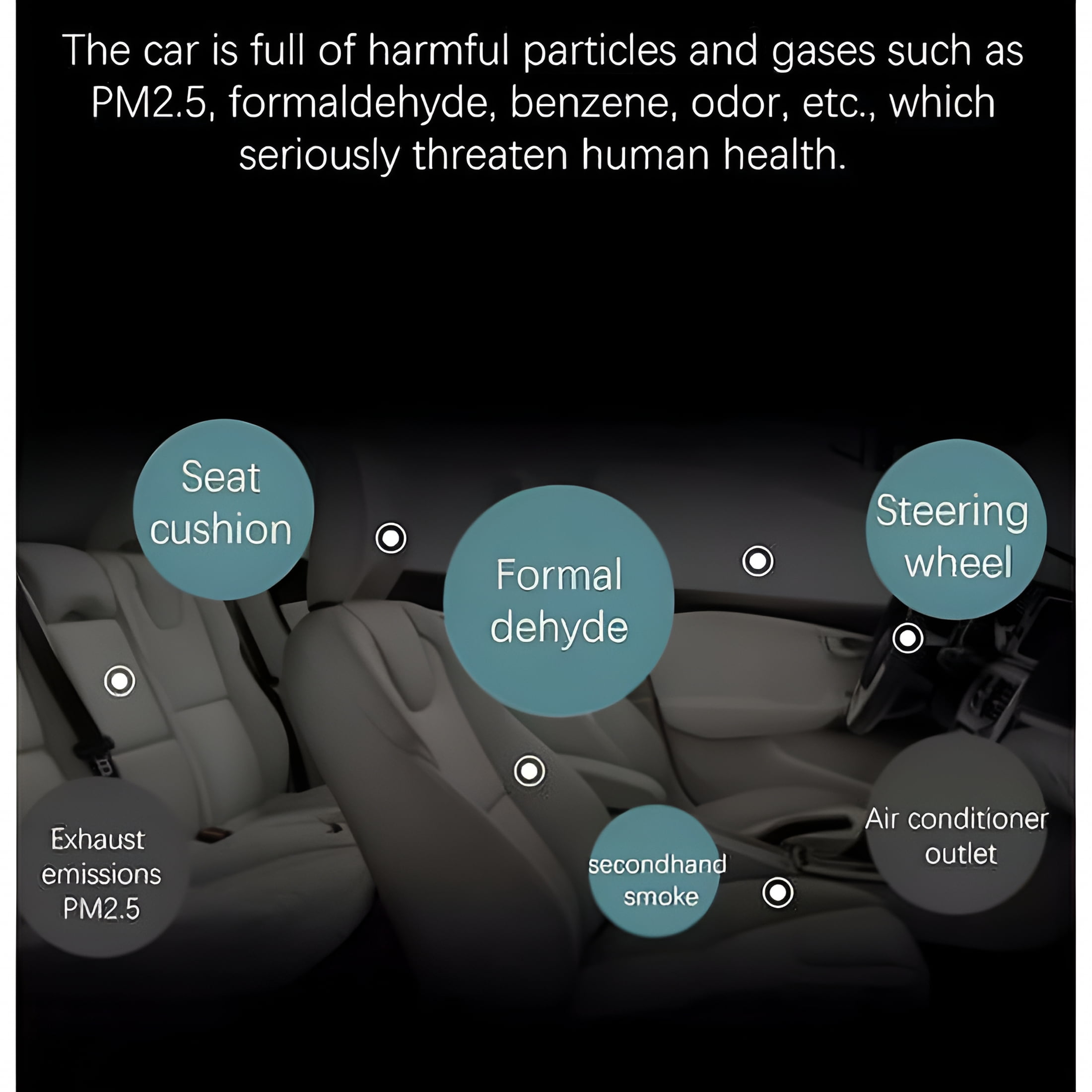 HIBIBUD Portable Car Silent Air Conditioner Solar Fan Car Truck Vehicle Refrigeration Energy Saving
