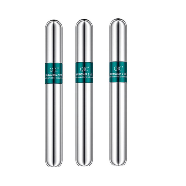 Fiudx Set de Máscara de Pestañas de Fibra de Seda 4D, Efecto Alargador y Espesante, Cepillos 2 En 1, Belleza para Todo El Día, Ingredientes Naturales, Protección Ocular, Paquete de 2 o 3 Unidades