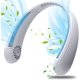 thumbnail image 1 of Portable Neck Fan, USB Fan 4000mAh Bladeless Quiet Personal Neck Fan Neck Fan Cooler Rechargeable 3 Speeds, for Office, Home, Travel (Pure White), 1 of 5