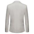 thumbnail image 2 of Allthemen Mens 3-Piece Business Party Wedding Solid Color Notched Lapel Slim One-button Suit (Blazer + Vest + Pants) zhangyuxiang LED, 2 of 2