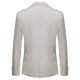 thumbnail image 2 of Allthemen Mens 3-Piece Business Party Wedding Solid Color Notched Lapel Slim One-button Suit (Blazer + Vest + Pants) zhangyuxiang LED, 2 of 2
