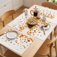 thumbnail image 5 of Orange Maple Leaves Fall Placemats Set of 8 Thanksgiving Farmhouse Art Place Mats Indoor Wipeable Table Mats Washable Cloth Dining Table Placemats for Kitchen Holiday Party Home Decor 13x19 Inch, 5 of 9