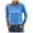 Blue, variant on Womens Athletic Tops Tunics for Women Summer Tops Loose Womens Work Shirt Short Sleeve plus Long Sleeve Loose Work Women Out Shirt Long Solid Color Shirts Running Fit Black M