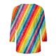 thumbnail image 5 of Xuyuer Womens Valentine T Shirts Love Heart Printed Graphic Tee Tops Spring Shirts Halloween Round Neck 3/4 Length Sleeve Graphic Tee Tops Fashion Casual Printed T-Shirt Top, 5 of 6