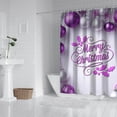 thumbnail image 2 of Winter Funny Bath Curtain,Colorful Balls Pine Trees Snowflake Shower Curtains Elegant Shower Curtains for Apartment Bathroom Decor Christmas (72x72in), 2 of 5