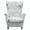 #1, variant on DONGPAI Stretch Wingback Chair Cover Printed Wing Chair Slipcovers Furniture Cover 1-Piece Super Stretch Modern Style Pattern Soft with Elastic Bottom