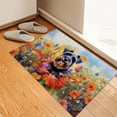 thumbnail image 3 of Welcome Spring Summer Schnauzer Portrait Flower Blue Sky Doormat Miniature Schnauzer Dog Lover Indoor Outdoor Welcome Mat - 12001, 3 of 5