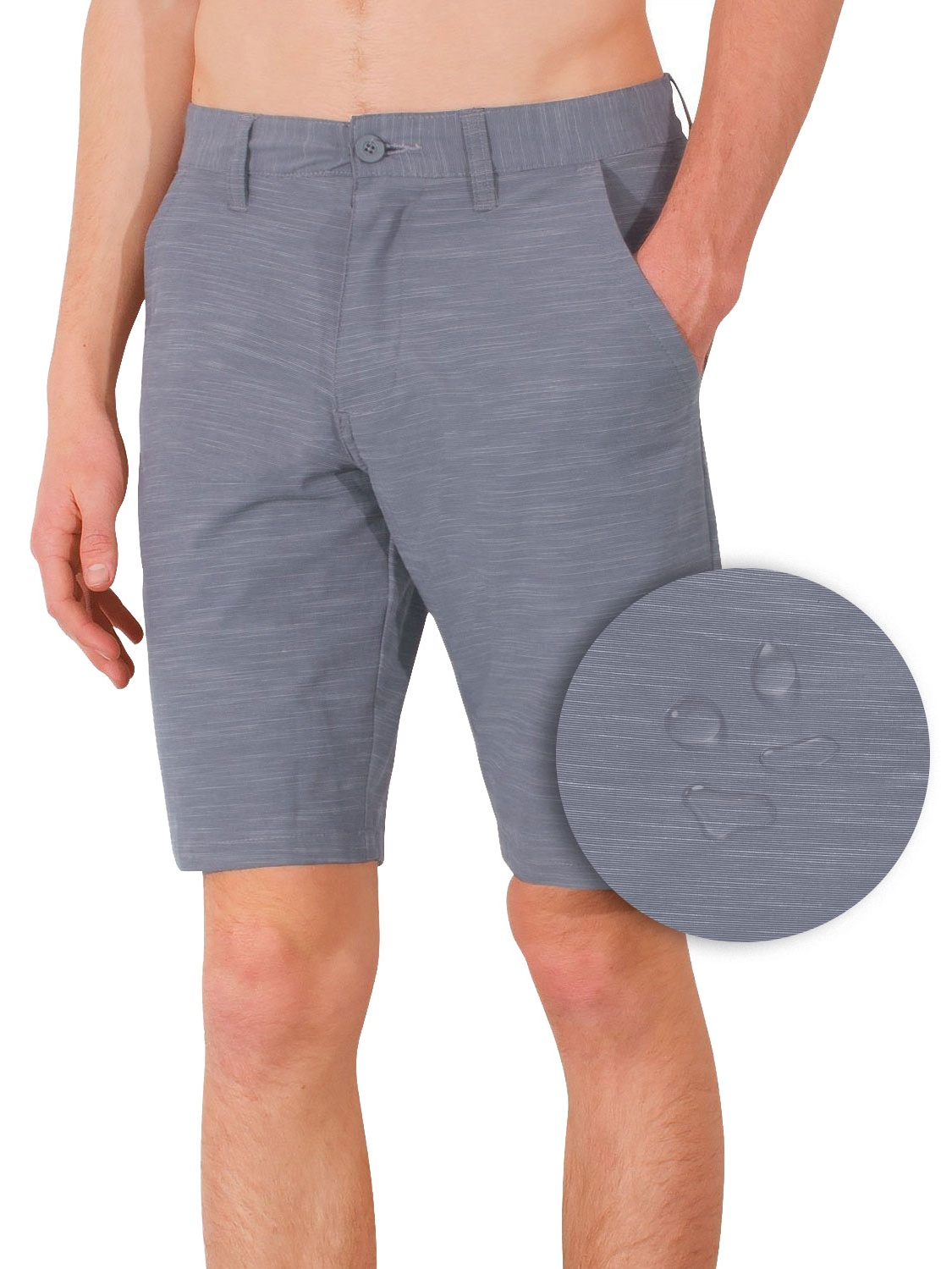 Burnside Hybrid Stretch Shorts For Mens Lightweight Boardshorts Grey ...