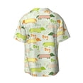 thumbnail image 5 of Salouo Dachshund Dog Puppy Pattern Cuban Collar Shirts for Men Button-Down Shirt Men's Short Sleeve Shirts Hawaiian Shirts Casual Shirts -4X-Large, 5 of 6