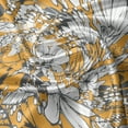 thumbnail image 5 of Ambesonne Floral Valance Pack of 2, Hibiscus Exotic Beach, 54"X12", Charcoal Grey Marigold, 5 of 5