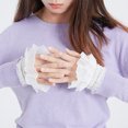 thumbnail image 5 of Poignets de Poignet pour Femmes Dames Ados, Fausse Manche, Femmes Douces Fausses Manches Chauffe-Poignets, 5 of 5