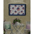 thumbnail image 3 of 4th of July Outdoor TV Cover 52 to 55 Inch Weatherproof, American Flag Blue Star 600D Oxford TV Covers with Waterproof Zipper, Outside Flat TV Screen Protector Size 52"W x 19"H x 4.5"D, 3 of 7
