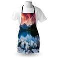 thumbnail image 3 of Outdoor Apron Lake Forest Mountains National Park Slovakia Europe Dramatic Overcrast Sky Idyllic, Unisex Kitchen Bib Apron with Adjustable Neck for Cooking Baking Gardening, Multicolor, by Ambesonne, 3 of 3