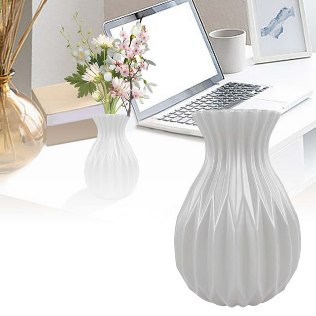 DFC Style Ceramic Hydroponic Vase With Transparent Flower Arrangement Style Desktop Decoration Light Plastic Flower Set