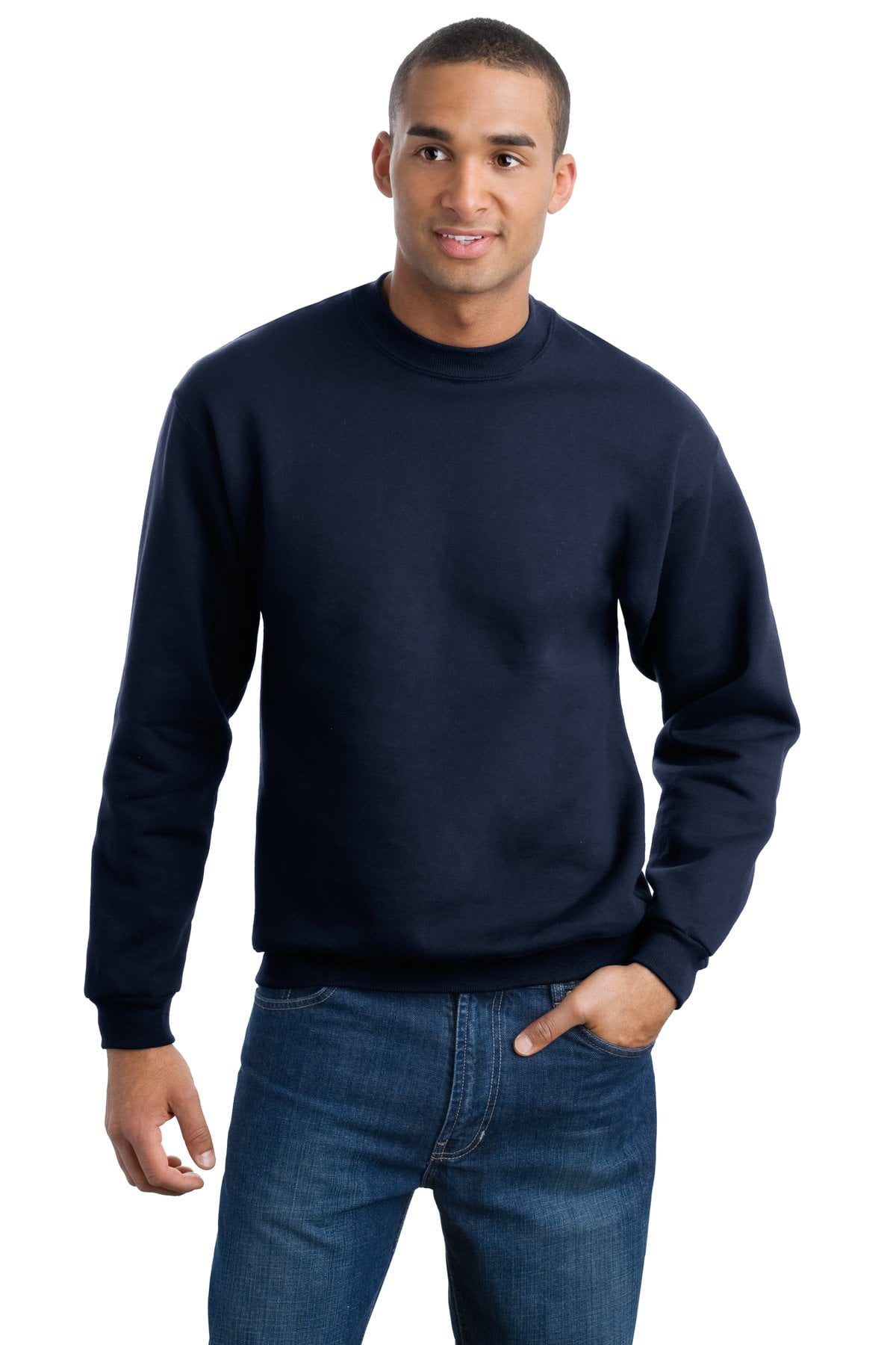 Jerzees Men's SUPER SWEATS NuBlend Crewneck Sweatshirt - 4662M ...