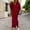 Purple, variant on Women's Hooded Sweatshirt Dress, Long Sleeve Casual Dress with Pocket and Side Slit, Solid Color Pullover Tunic