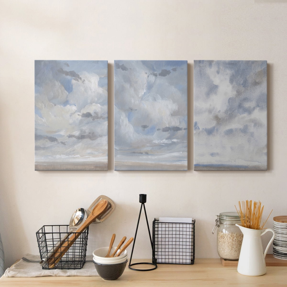 Sky Blue I Premium Gallery Wrapped Canvas - Ready to Hang - 24 x 36 Each