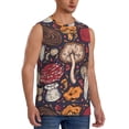 thumbnail image 2 of Balery Forest Wild Mushroom Camisetas sin mangas para hombre, absorbe la humedad y protege contra el mal olor.-Small, 2 of 7