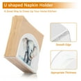thumbnail image 4 of Elephant Ice Cream Napkin Holder for Table Clear Napkin Stand Paper Holder Acrylic Organizer Dispenser Napkins for Dinner Kitchen Restaurant Room, 4 of 8