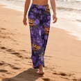 thumbnail image 4 of Halloween Pajamas Women Halloweens Yoga Pajamas Comfy Stretch Drawstring Pajamas Sleepwear Matching Pajamas Halloween Christmas Gifts, 4 of 7