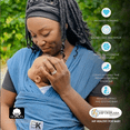thumbnail image 5 of Baby K’tan Original Baby Wrap Carrier, Infant and Child Sling - Pre-Wrapped Holder for Babywearing - No Tying or Rings - Carry Newborn up to 35 lbs, Denim (X-Large), Women 2-4 , Men up to 36, 5 of 10
