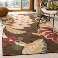 thumbnail image 2 of SAFAVIEH Jardin Drummond Floral Wool Area Rug, Brown/Multi, 4' x 6', 2 of 8
