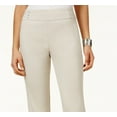 thumbnail image 2 of JM Collection Women's Embellished Pull On Capri Pants Brown Size X-Large, 2 of 3