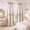 Biscotti Beige, variant on Pink Ruffle Blackout Curtains 84 Inches Long for Girls Bedroom, Bow Coquette Shabby Chic Drapes for Nursery/Living Room/Dorm, Double Layer Curtains, 2 Panels, 52" W x 84" L, Blush Pink