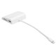 thumbnail image 1 of Adaptador con puerto de carga, 1080P HDMI/tarjeta de memoria/tarjeta de almacenamiento/adaptador HDMI de 2 puertos múltiples para convertidor IOS de calidad superior, 1 of 9
