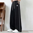 thumbnail image 4 of WPPGONE Mens Pants Casual Elastic Waisted Drawstring Baggy Loose Fit Plus Size Bottoms Daily Fashion Trousers with Pockets, L-6XL, 4 of 10