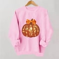 thumbnail image 3 of Kezqiaxn Crew Neck Sweatshirts Women Thanksgiving Pumpkin Long Sleeve Fall Casual Pullover Tops Sweatshirt for Women, 3 of 7