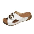 thumbnail image 2 of Women's Thong Sandals Indoor and Outdoor Beach Flip Flop Fashion Casual Versatile Roman Style Spring And Summer Breathable Thick-Soled Beach Sandals, 2 of 7