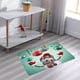 thumbnail image 5 of Alfombra antideslizante absorbente de franela festiva de Papá Noel y alce rectangular para cualquier habitación M, 5 of 7