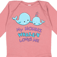thumbnail image 4 of Inktastic My Nonni Whale-y Loves Me Boys or Girls Long Sleeve Baby Bodysuit, 4 of 5