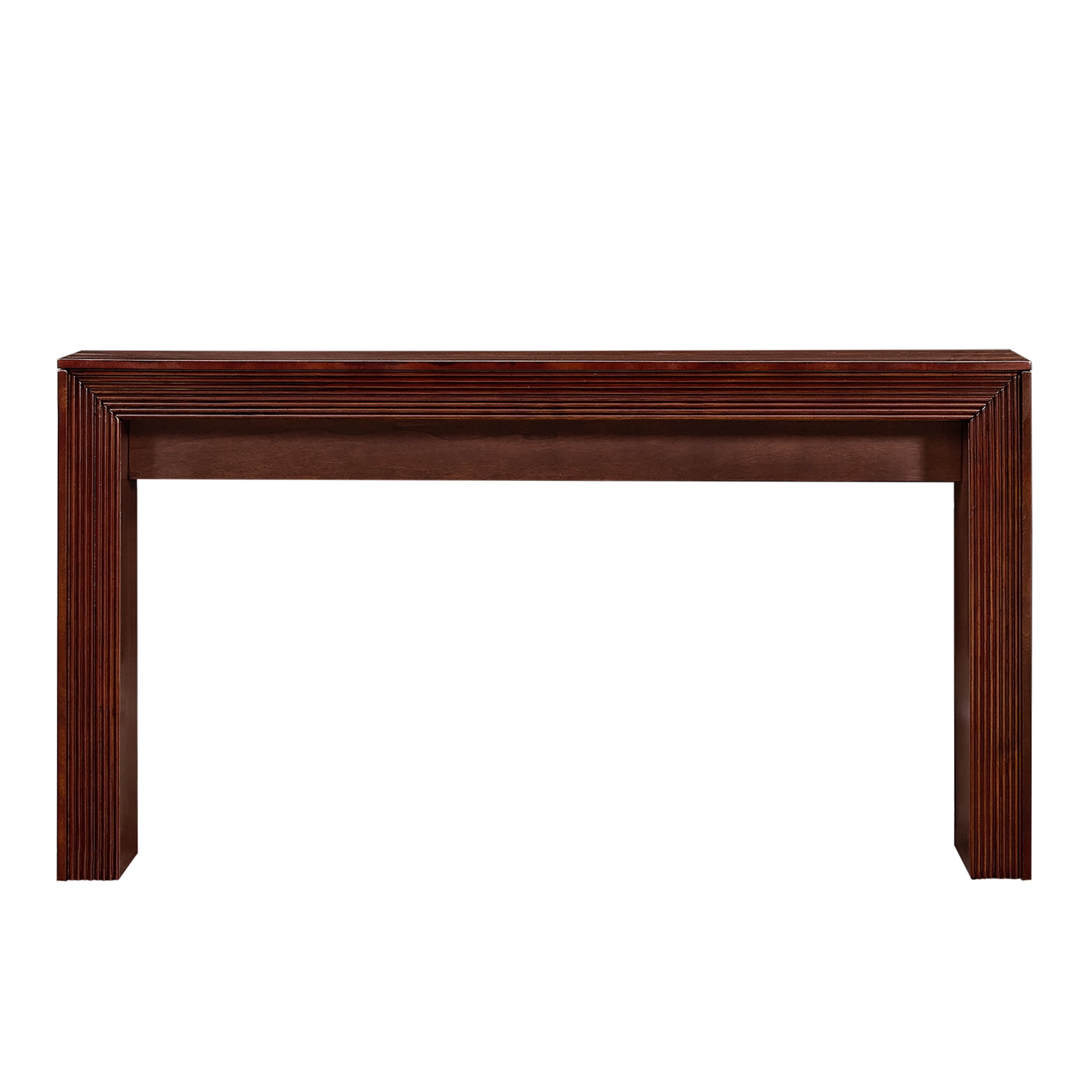 Fluted Counter Height Bar Table Set for 2, Dining Table with Fabric Upholstered Bar Stool with Solid Wood Legs, Dining Table Behind Couch for Breakfast