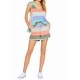 thumbnail image 4 of Nlife Women Stripe Tie Waist Pockets Sleeveless 2 Piece Sleepwear Set, 4 of 4