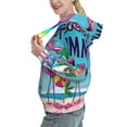 thumbnail image 2 of Lsque Beach Flamingo Trio Pattern Casual Women's Hoodie,Hooded Sweatshirt with Kangaroo Pocket,Pullover Hoodie with Eye-catching Drawstrings-Large, 2 of 7