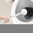 thumbnail image 4 of Escobilla de baño eléctrica con soporte, material ABS blanco, 4 of 6