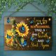 thumbnail image 5 of Núcleo de imagen + marco de imagen 20x30cm citas inspiradoras de girasol de inyección de tinta pintura colgante para sala de estar y restaurante ANGGREK Otros, 5 of 7